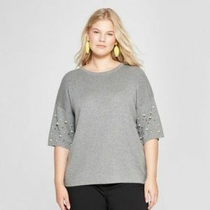 A New Day | Pearl sleeve sweater